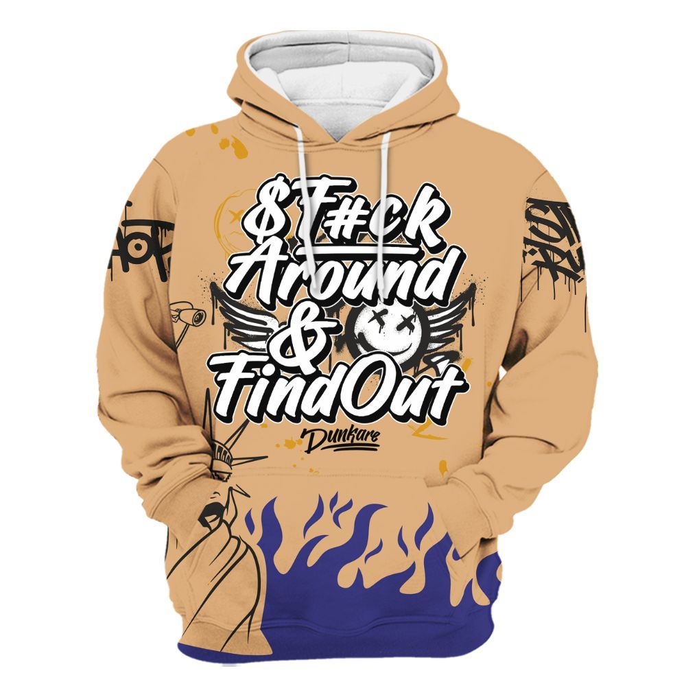 Hoodie To Match SE Afrobeats 7s - Graphic Fck Around Find Out All Over Print