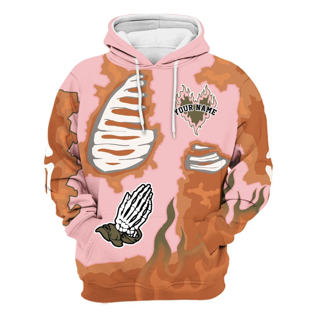 Hoodie To Match SB Dunk Low Red Stardust - Dislike Us Graphic Burning Custom Name All Over Print