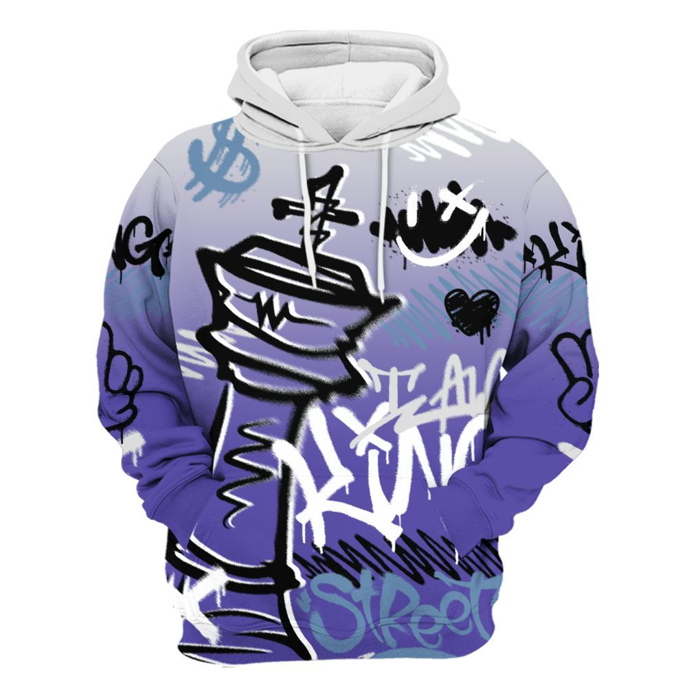 Hoodie To Match Retro Concord 5s - Street King Chess Streetwear All Over Print
