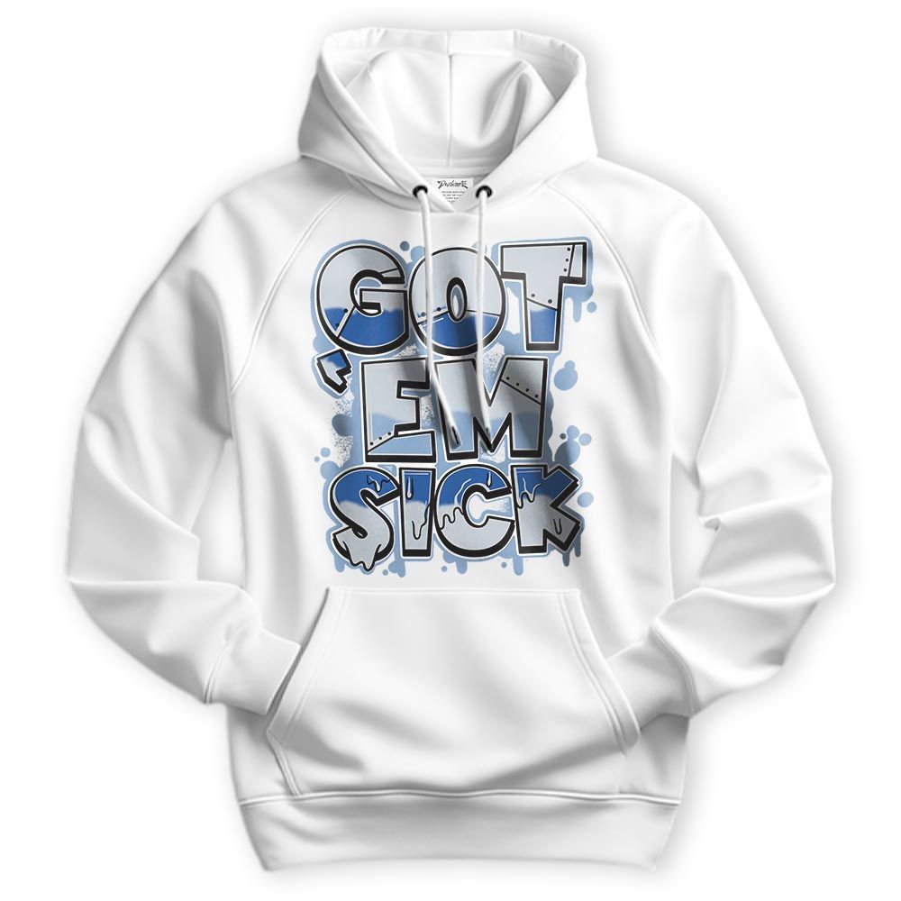 Sweatshirt To Match Low Space Royal 11s Hoodie - Gotten 'Em Sick Graphic Hoodie Unisex