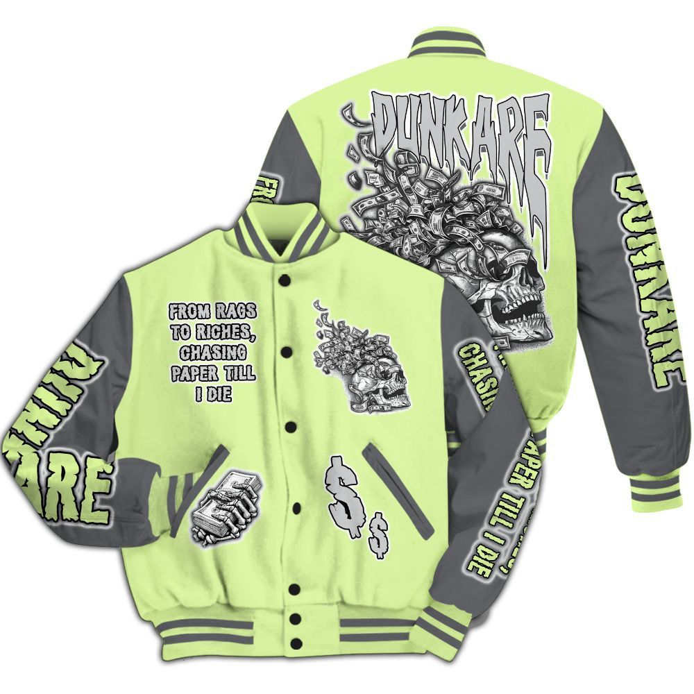 Varsity Jacket To Match Smoke Grey Volt TR 1s - From Rags To Riches All Over Print