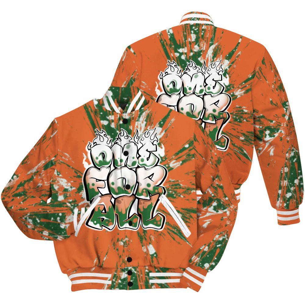 Varsity Jacket To Match Low Miami 5s Shirt - Ones For All Graphic Luxury All Over Print