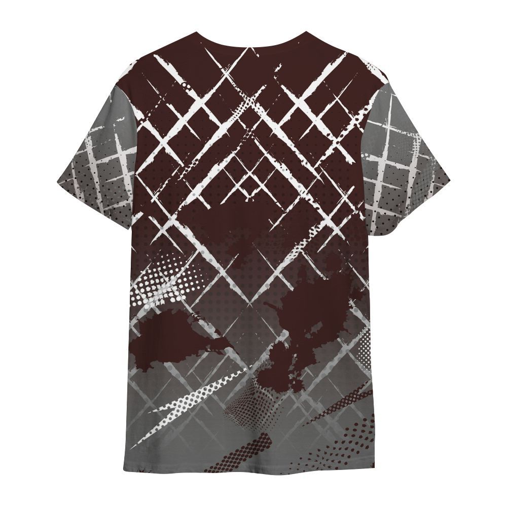 Shirt To Match Burgundy 5s - Halftone Stand Business Dripping All Over Print