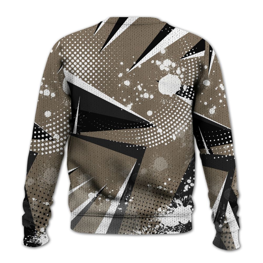 Knitted Sweater To Match Low OG Dark Mocha 1s - Poly Trust No One Dripping