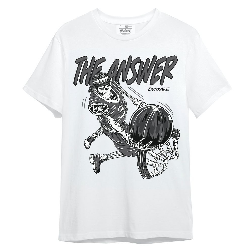 Shirt To Match White Thunder 4s - The Answer Skeleton Unisex Shirt