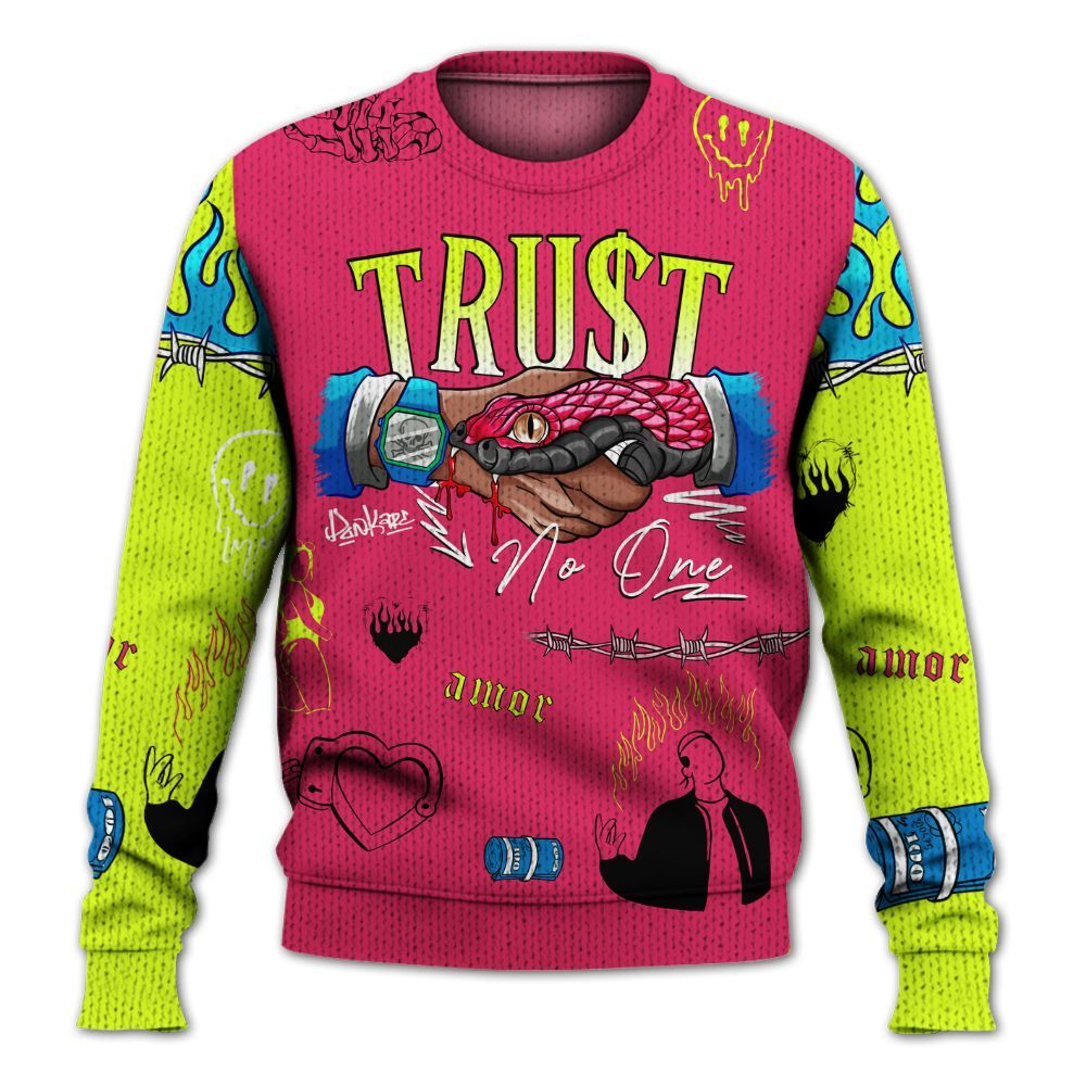 Sweater To Match Ja 3 Kool Aid - Snake Trust No One Graphic