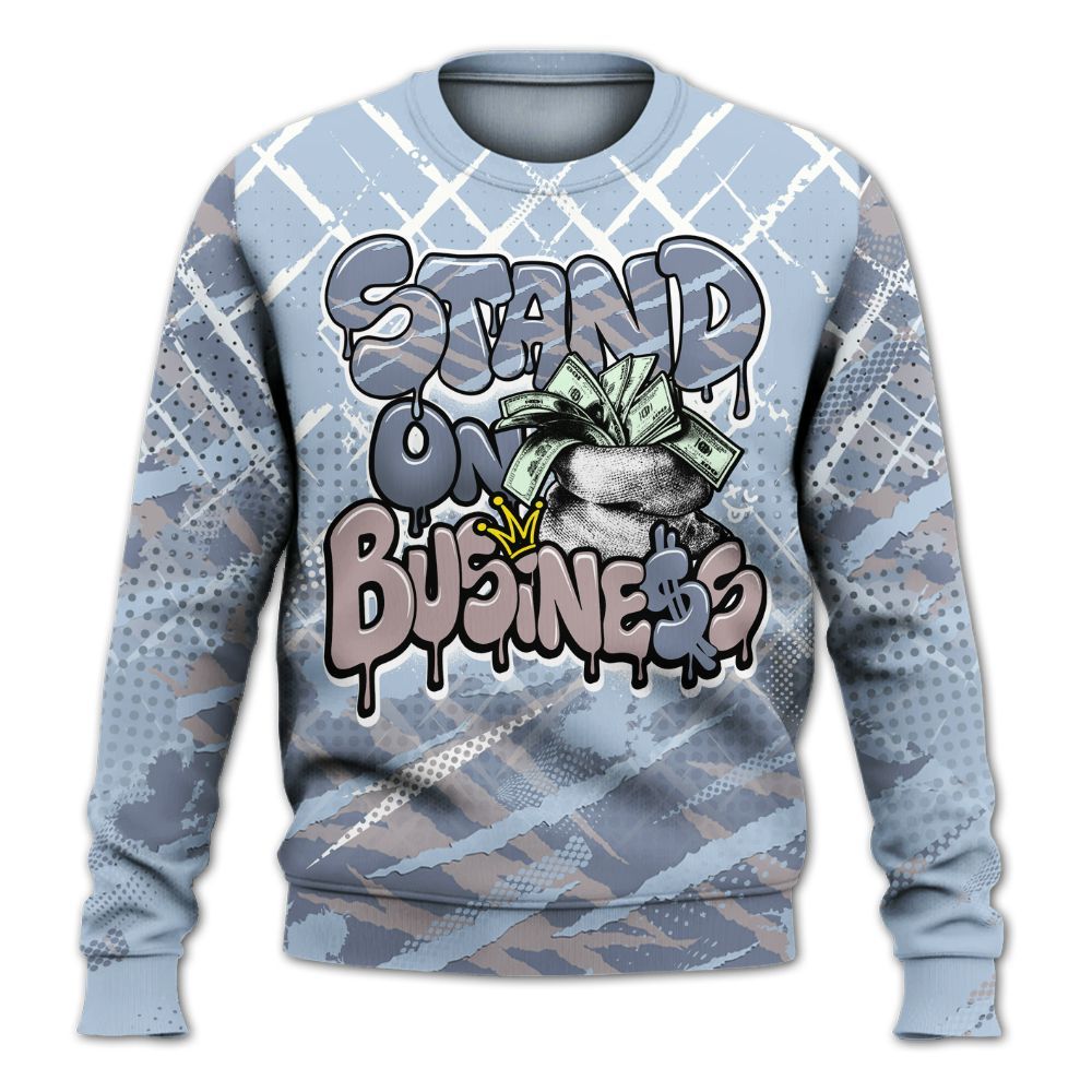 Sweatshirt To Match Ja 2 Induction - Halftone Stand Business Dripping All Over Print