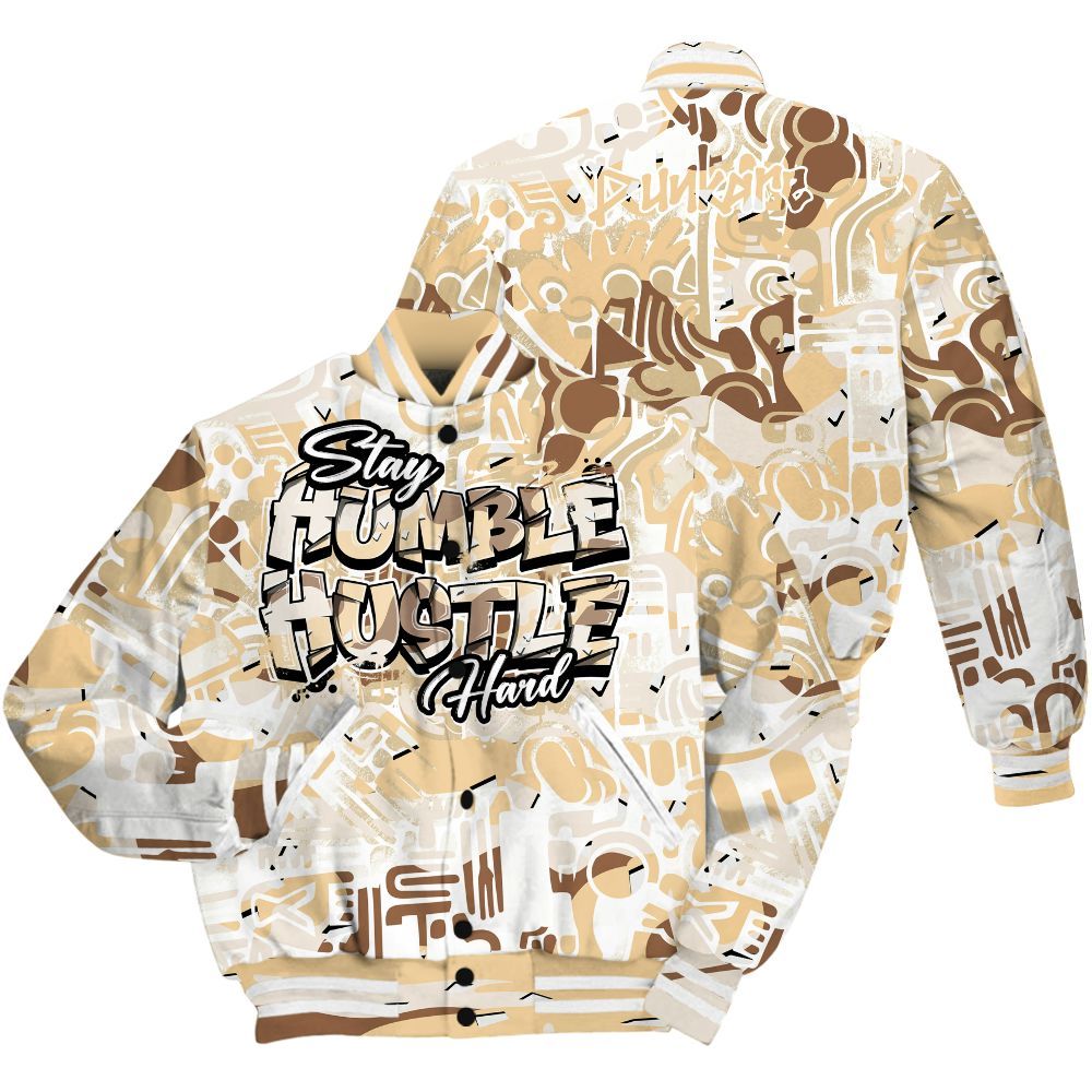 Varsity Jacket To Match Desert Camo 3s - Humble Hustle Retro All Over Print