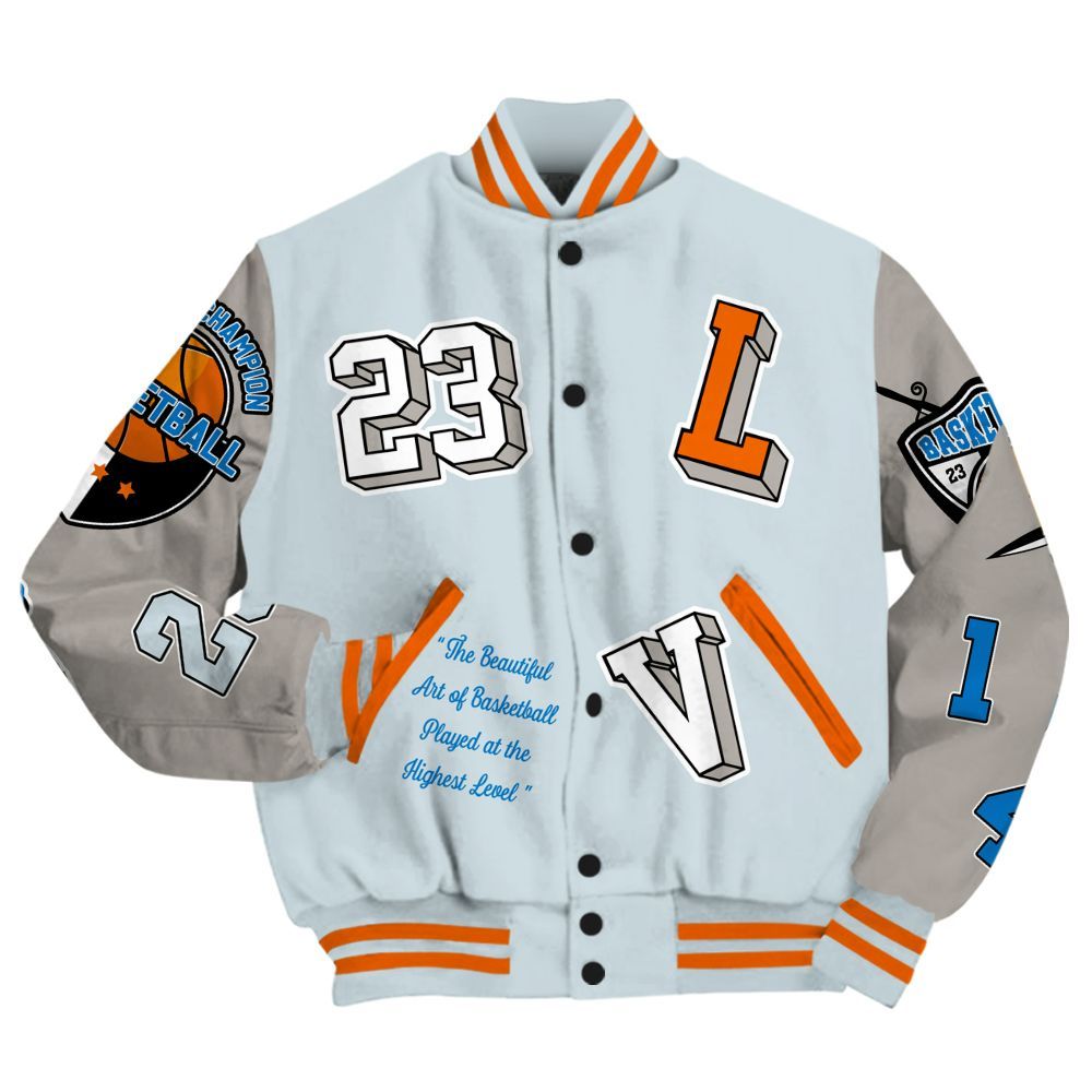 Varsity Jacket To Match Retro High OG Alaska 1s - The GOAT Got Em All Over Print