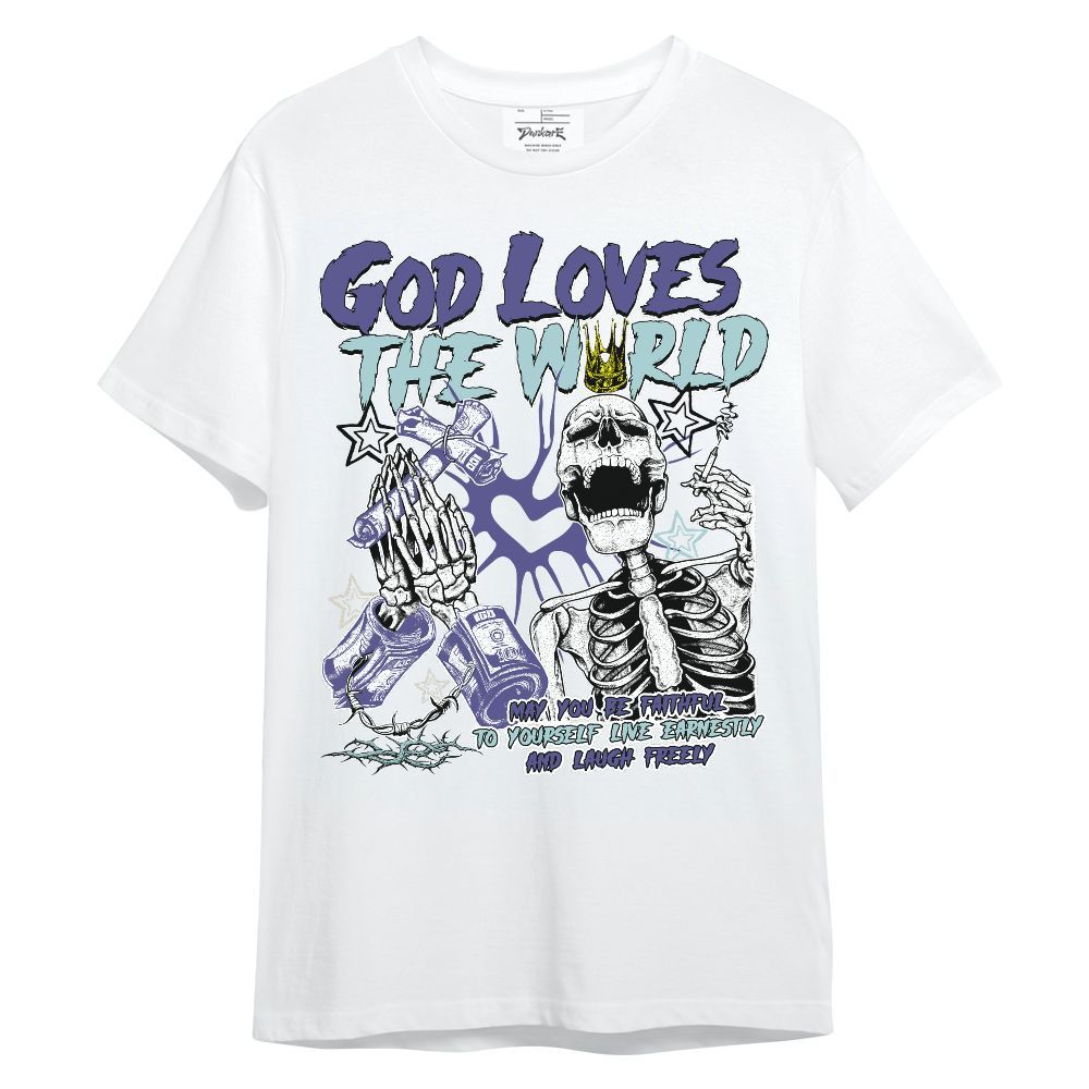 Shirt To Match Air Ship PE Hornets - God Loves The World Unisex Shirt