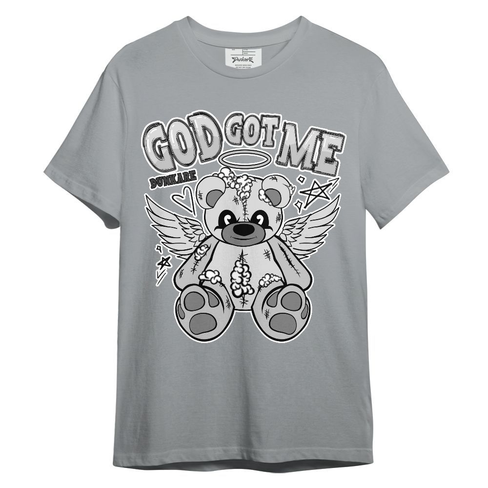 Shirt To Match Black Wolf Grey 12s - Gods Guides Me Bear Unisex Shirt