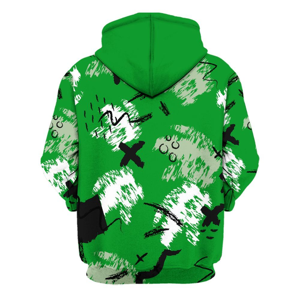 Hoodie To Match Green Spark CJ1 T-Rex - Hustle Grind Pray Graphic Street Style All Over Print