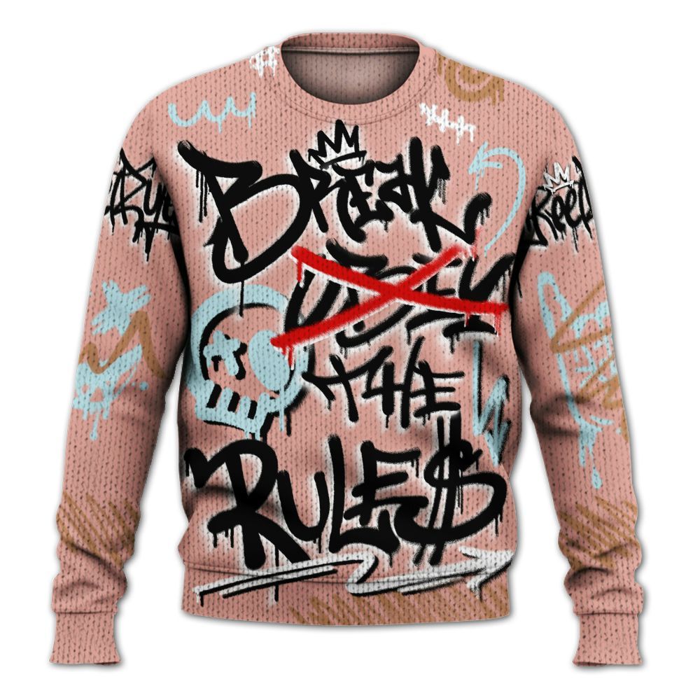 Knitted Sweater To Match Dunk Low Glacier Arctic - Break Rules Streetwear