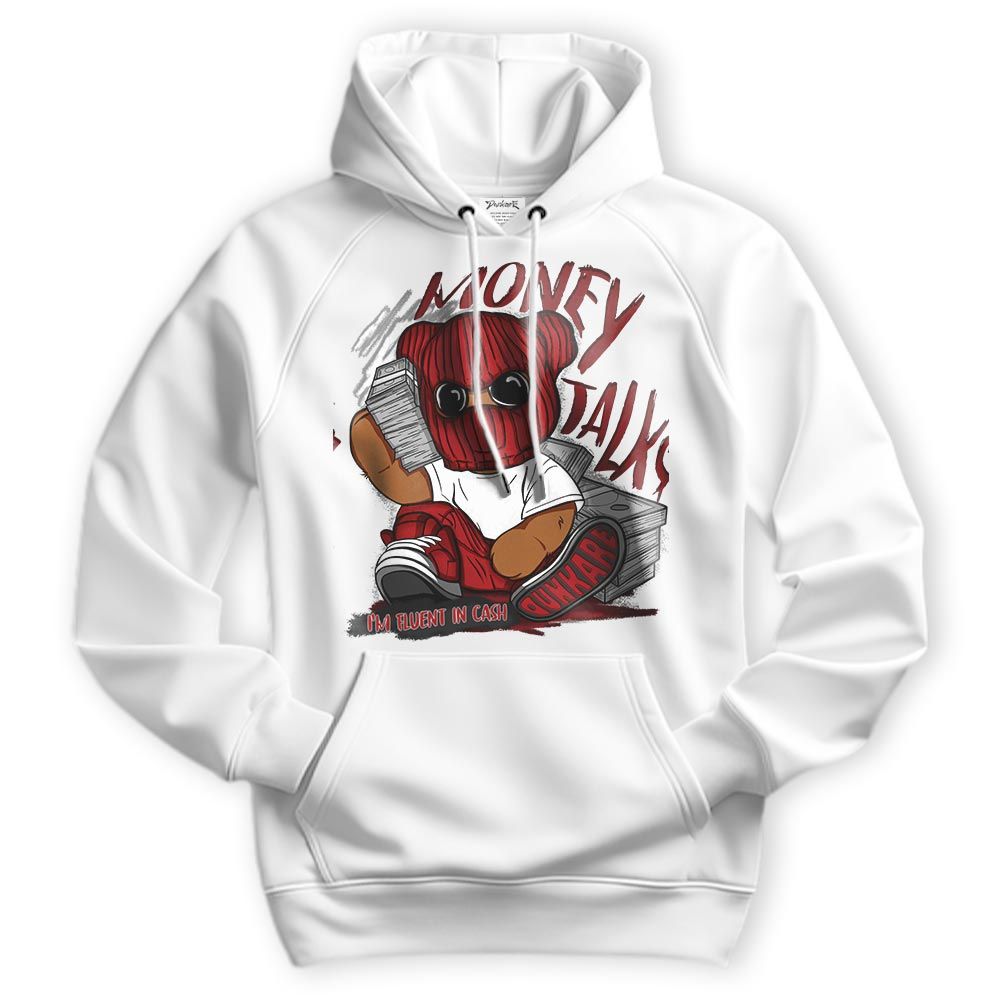 Sweatshirt To Match Red Taxi 12s Hoodie - Money Talk Bear Hoodie Unisex