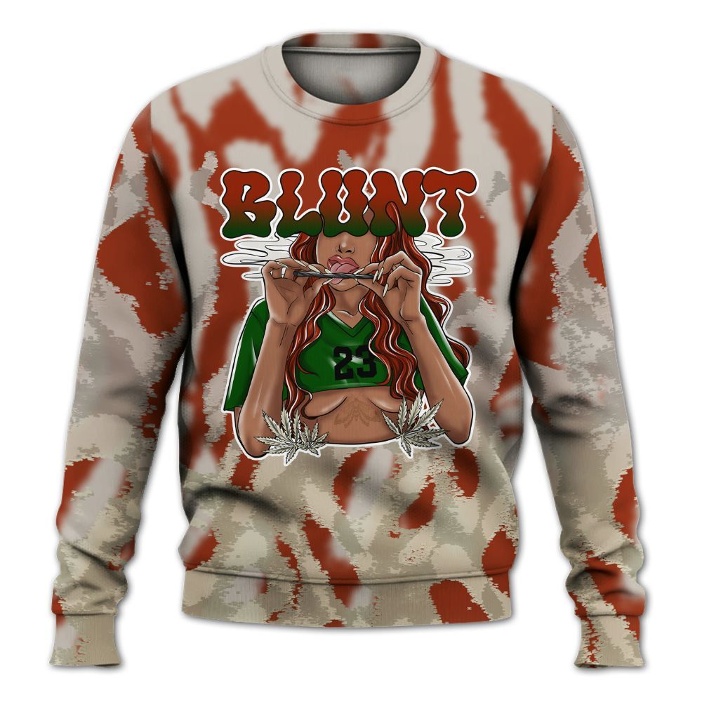 Sweatshirt To Match El Grito 5s - Bluntz Burnz All Over Print