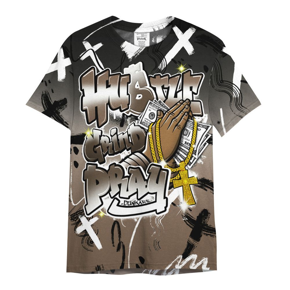 Shirt To Match Dark Mocha Jack - Money Hustle Grind Pray All Over Print