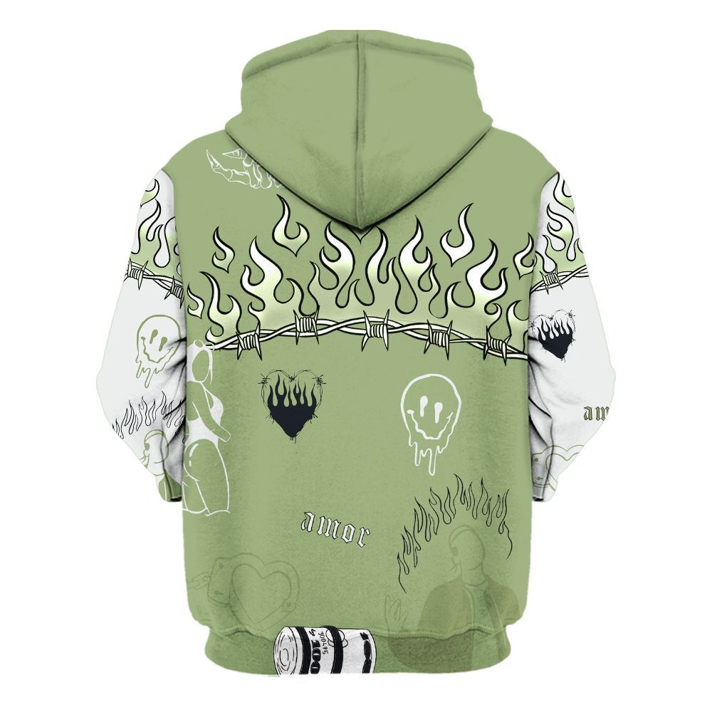 Hoodie To Match Oil Green 4s - Snake Trust No One All Over Print