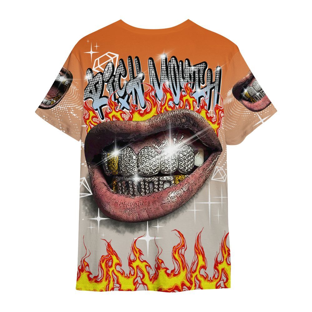 Shirt To Match SE Craft 5s - Rich Mouth Fire Rap Retro 90s All Over Print