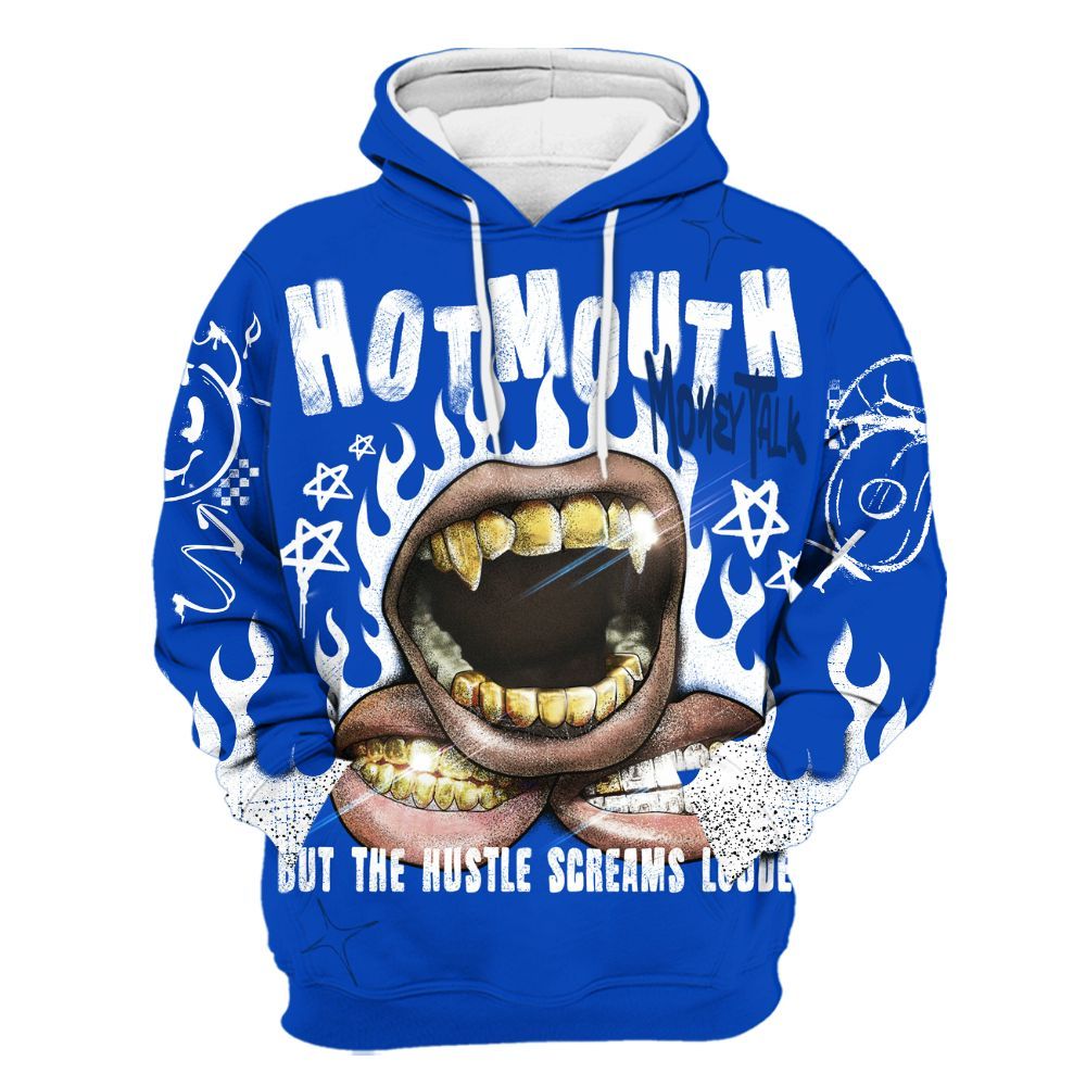 Hoodie To Match Low Game Royal 1s - Mouth Burning Street Style All Over Print