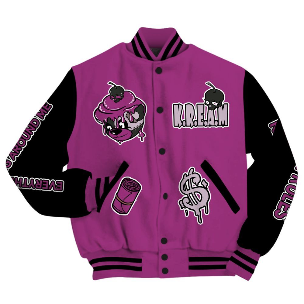 Varsity Jacket To Match Air Max Sunder Gore Tex Bold Berry - Loot Bear All Over Print