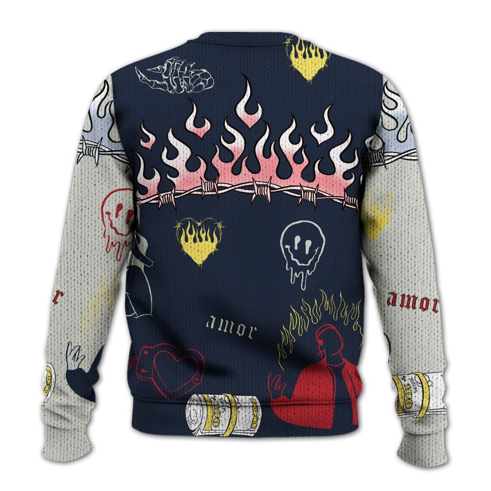 Knitted Sweater To Match Dunk Low COJP What The 2024 - Snake Trust No One