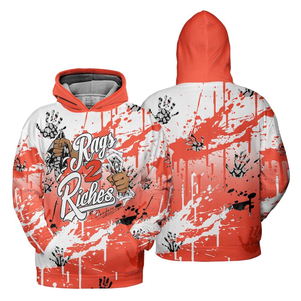 Hoodie To Match Georgia Peach 3s Hoodie, Rag 2 Riches Hoodie Outfit 3 Cosmic Clay 903 NCT