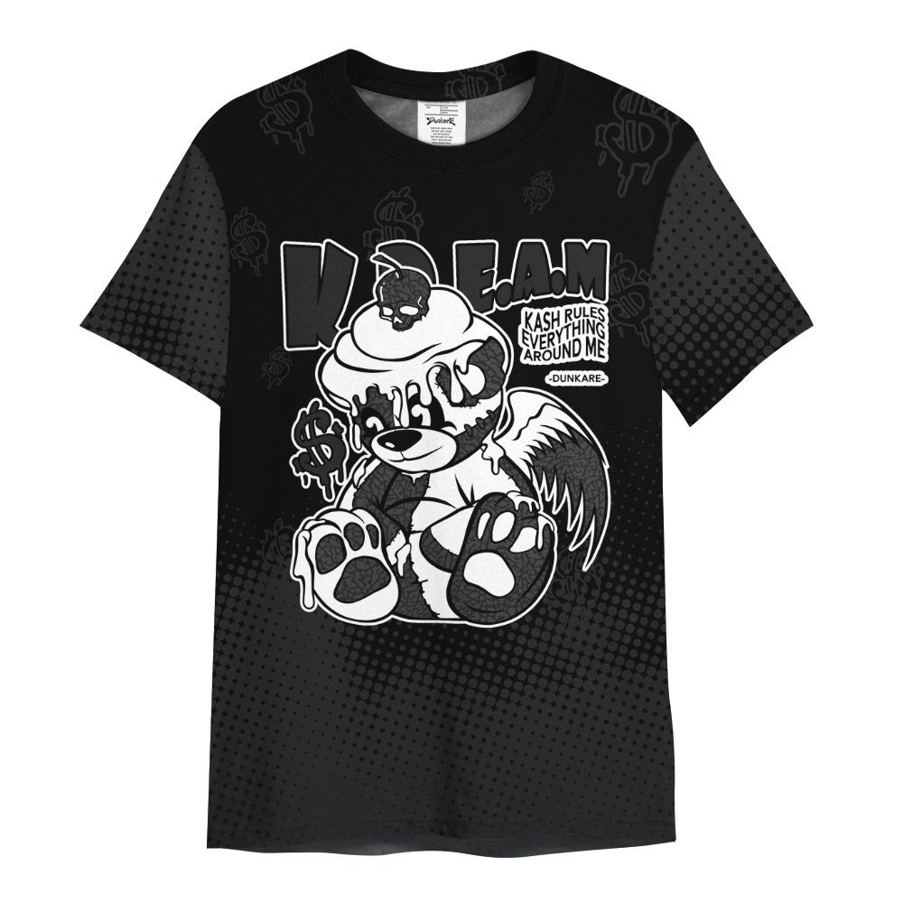 Shirt To Match Black Cat 3s - Loot Bear Unique Drip All Over Print