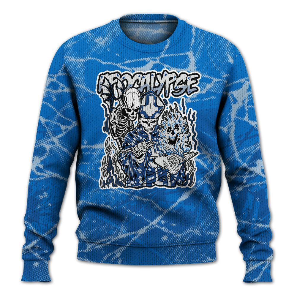 Knitted Sweater To Match Blueberry 12s - Apocalypse Skeleton Profound