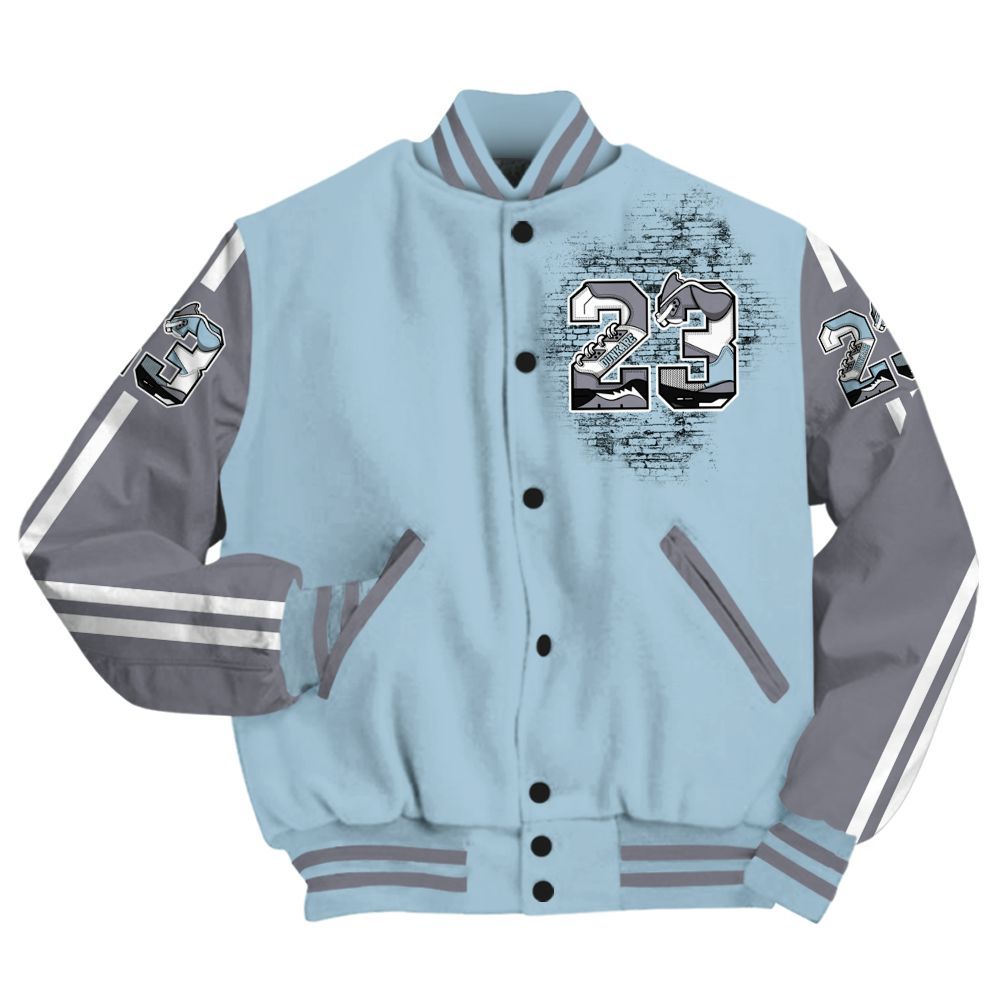 Varsity Jacket To Match Chambray 7s - Custom Name Number 23 5s All Over Print