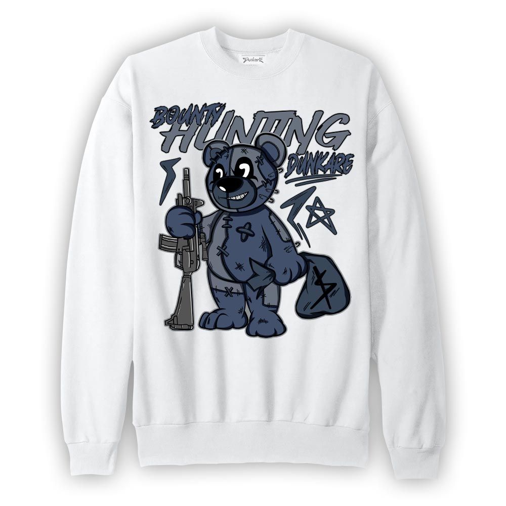 Sweatshirt To match Low Diffused Blue 11s Sweatshirt - Bounty Hunting Bear Graphic 1605 NCMD