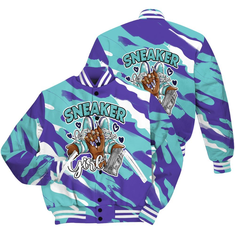 Varsity Jacket To Match Low Hornets 1s Shirt - Sneakerz Girlz Colored All Over Print