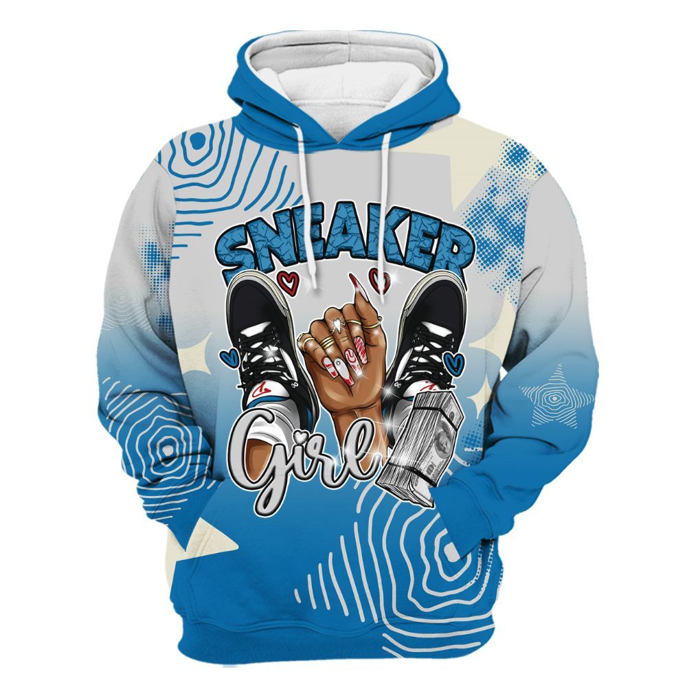 Hoodie To Match Rare Air 3s - Sneakerz Girlz Unique Starz All Over Print