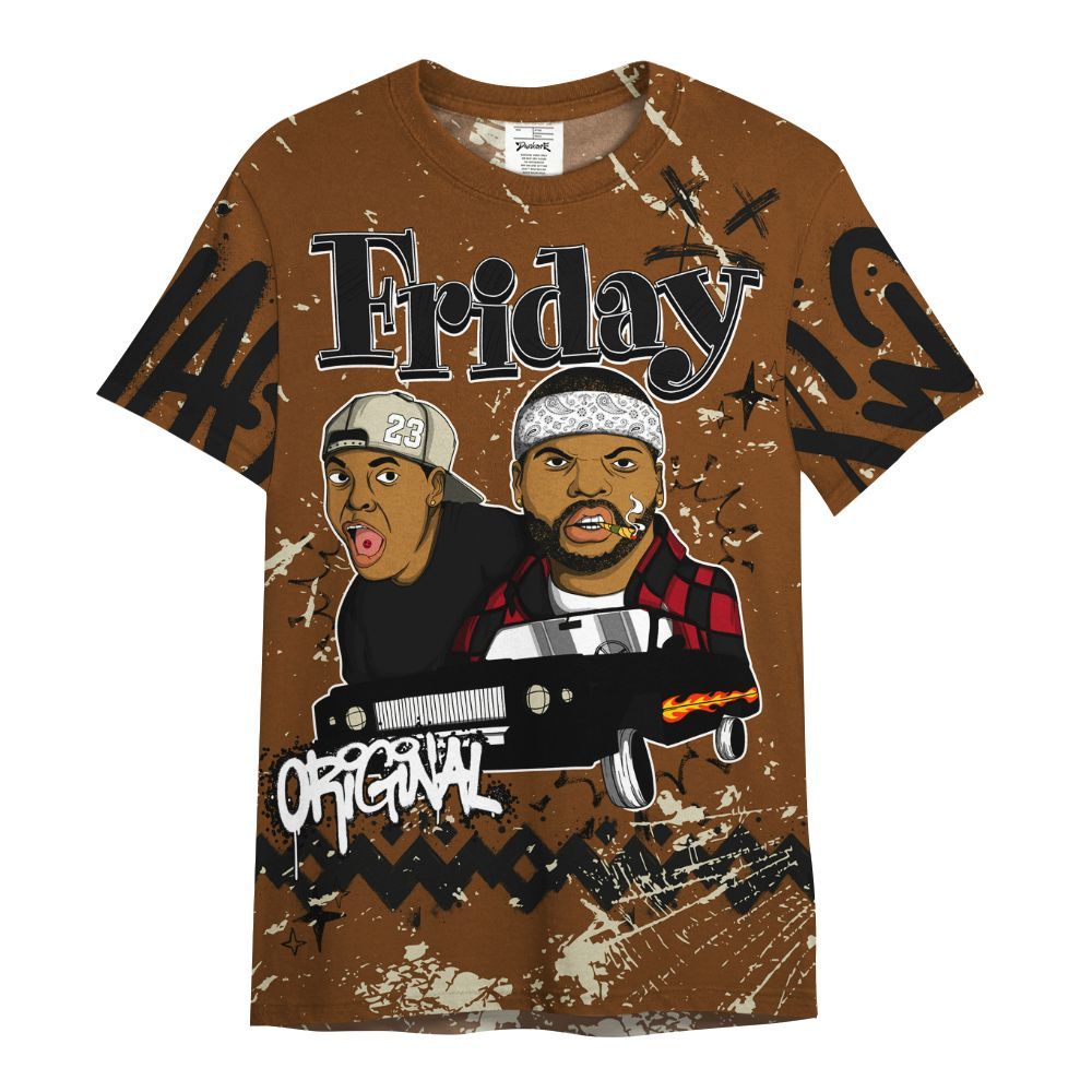 Shirt To Match Archaeo Brown 5s - Friday Sneaker Crayon All Over Print