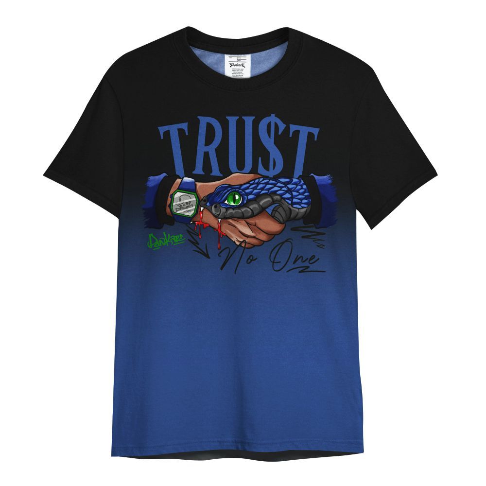 Shirt To Match Retro Hyper Royal 13s - Snake Trust No One Drip All Over Print