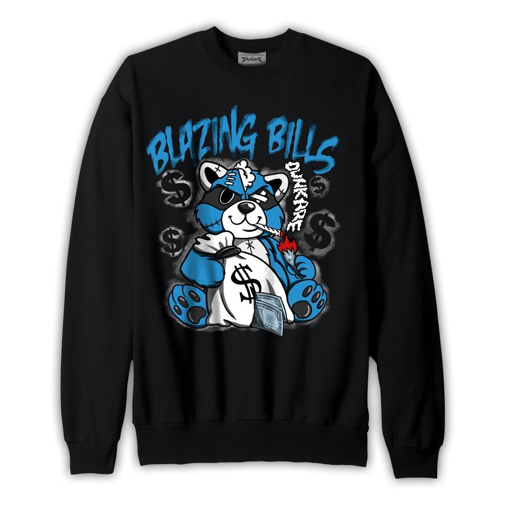 Sweatshirt To match Sweatshirt Blazing Bills Raccoon, Powder Blue 9s Sweatshirt To Match Sneaker 1704 DNY