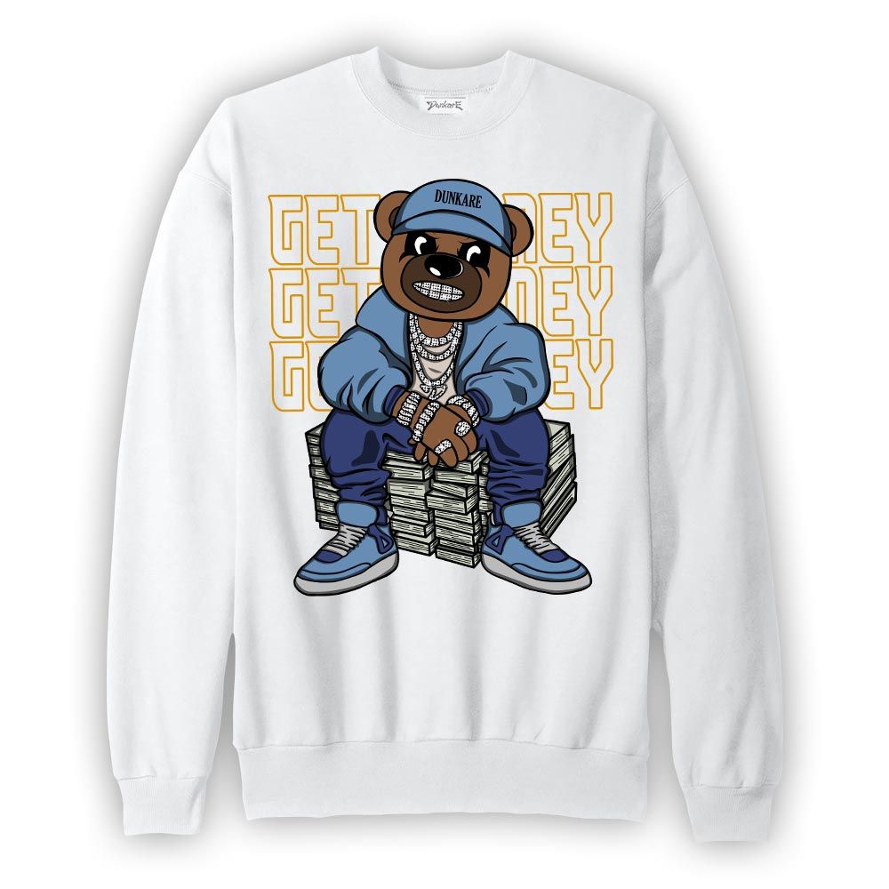 Sweatshirt To match High OG First In Flight 1s Sweatshirt - Get Money Bear Graphic