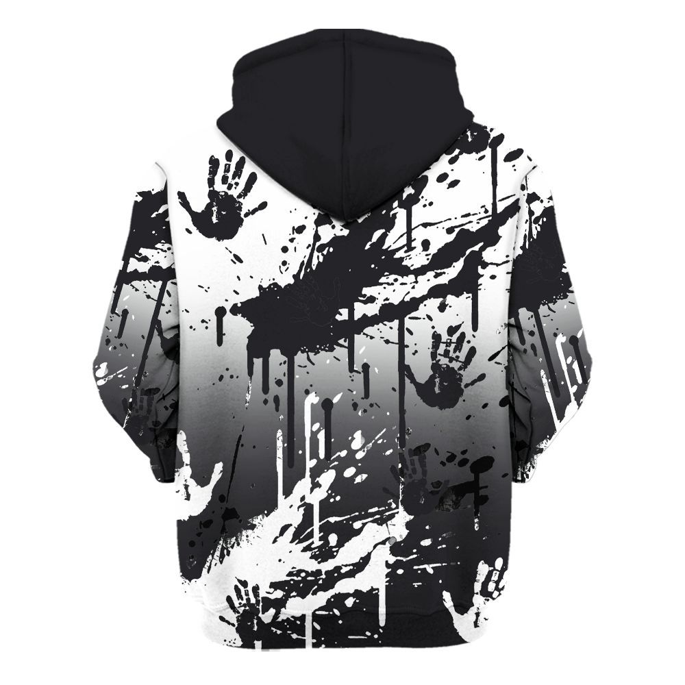 Hoodie To Match White Thunder 4s - Loser Lover Drip Heart All Over Print