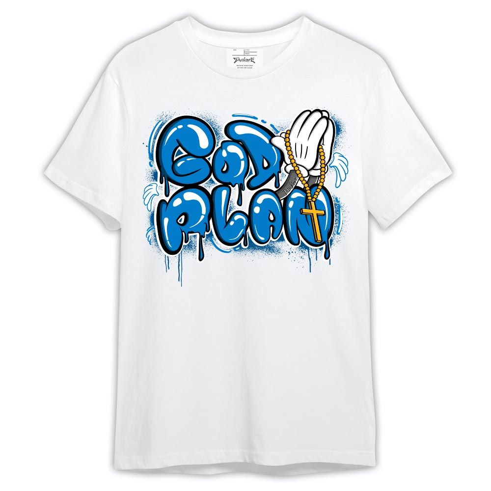 Shirt To Match Industrial Blue 4s - Drip GoD Plan Military Blue 4s Shirt Outfit