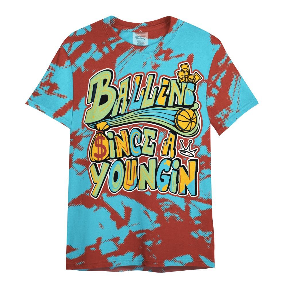 Shirt To Match SB Dunk Di'Orr Greenwood - Ballin' Since A Youngin Abstract Shirt Unisex