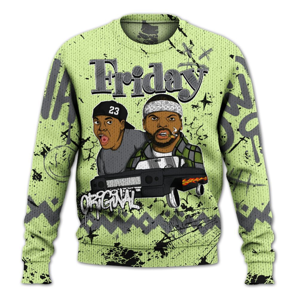 Knitted Sweater To Match Smoke Grey Volt TR 1s - Friday Sneaker Crayon