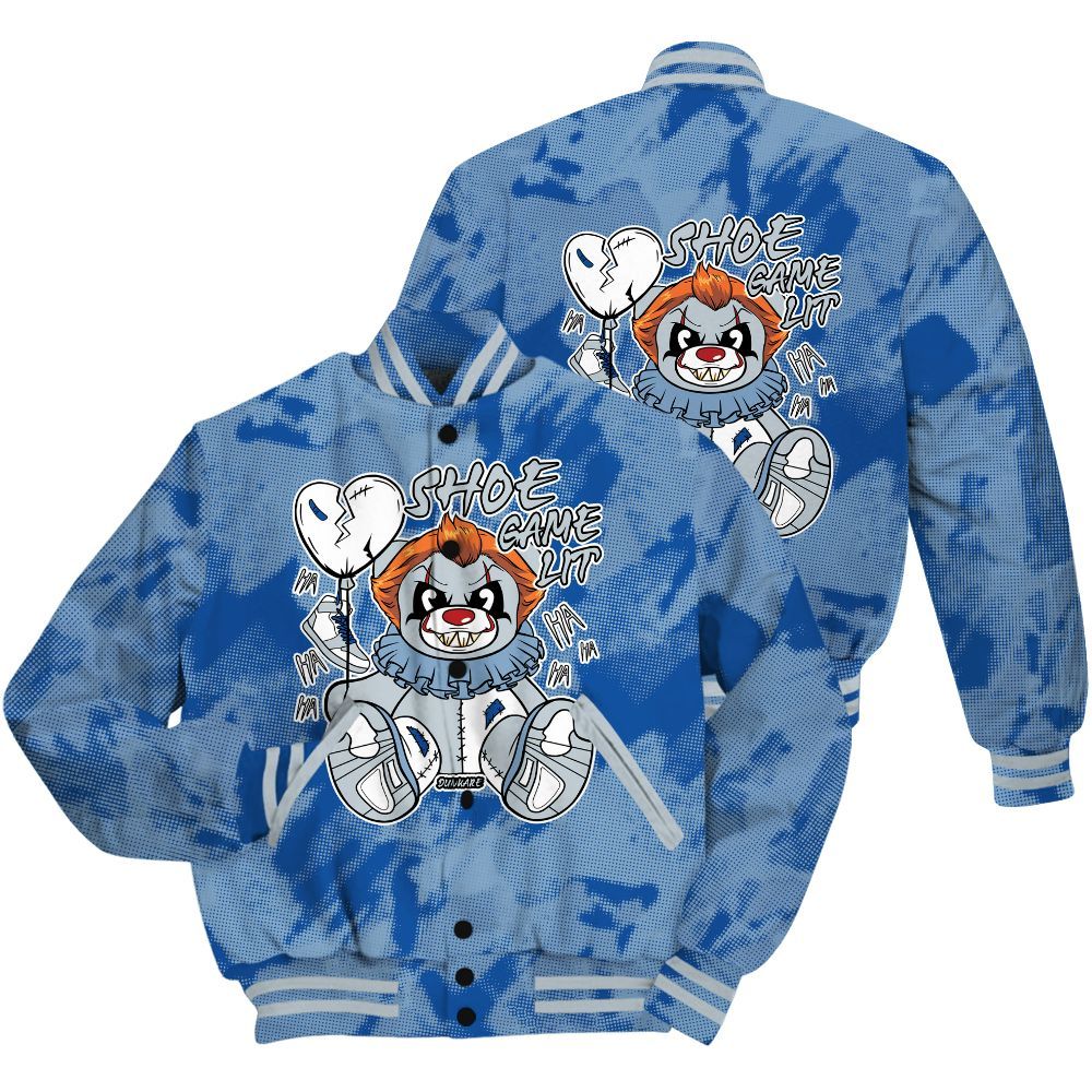 Varsity Jacket To Match Low Space Jam 11s Shirt - Shoe Game Bear Abstract Halftone All Over Print