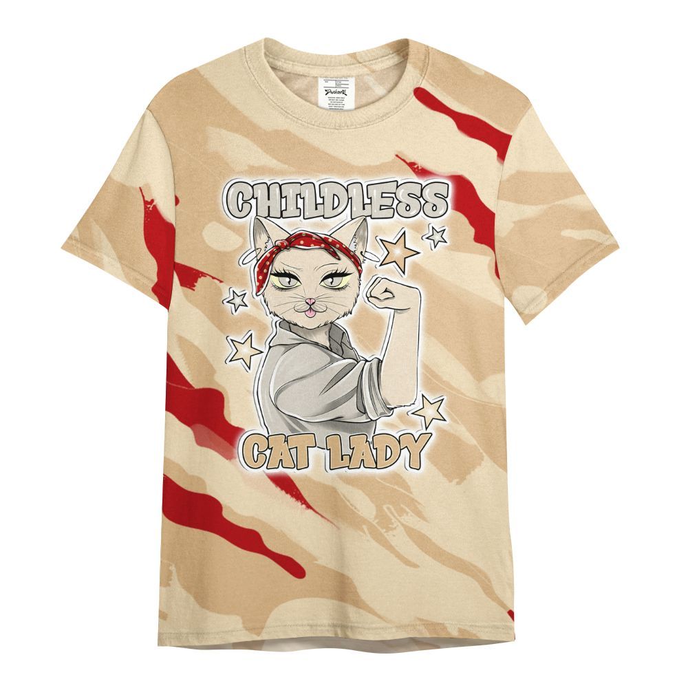 Shirt To Match Dunk Low Strawberry Waffle - Childless Kat Lady All Over Print