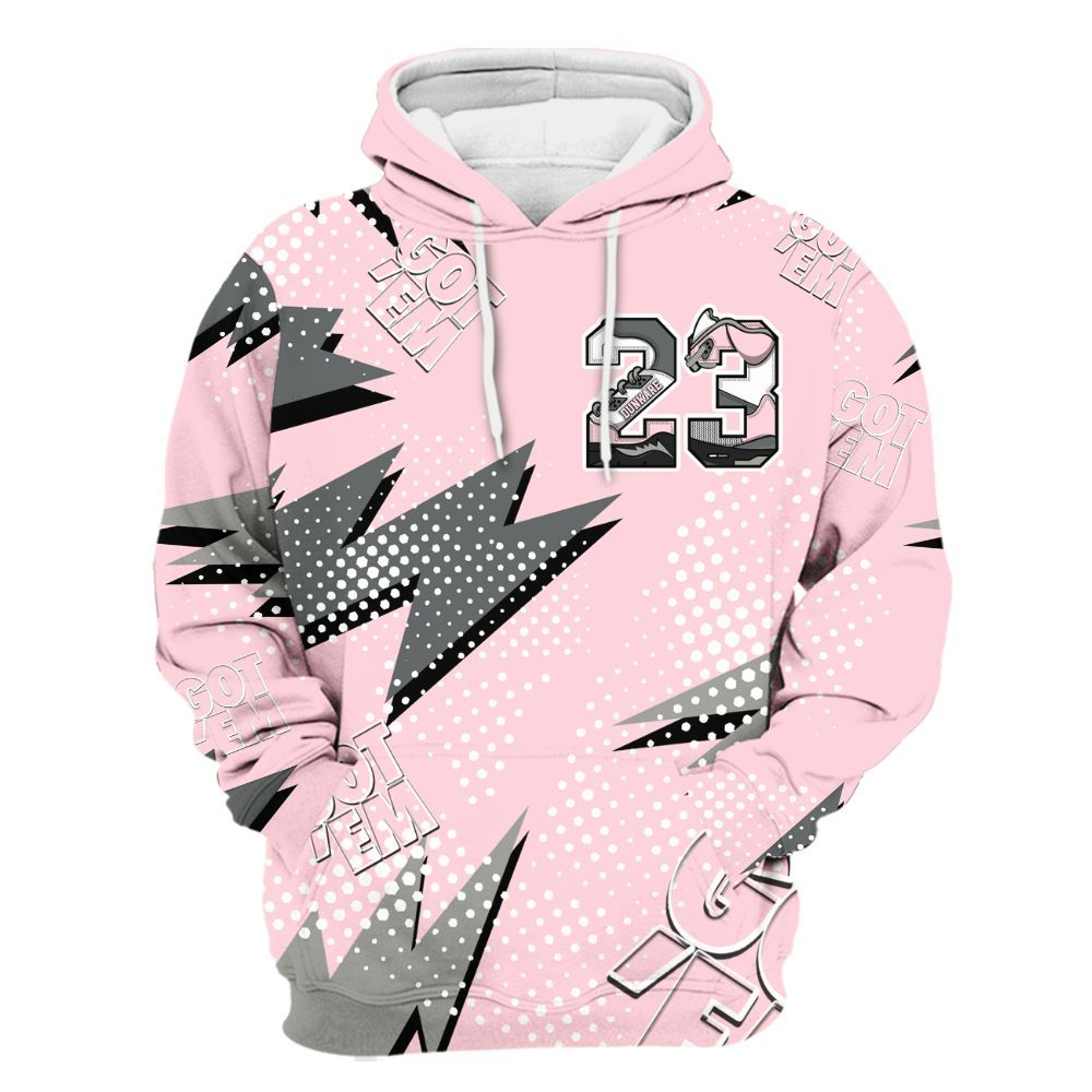 Hoodie To Match Air Max 95 Pink Foam 2025 - 23 Custom Name 5s All Over Print