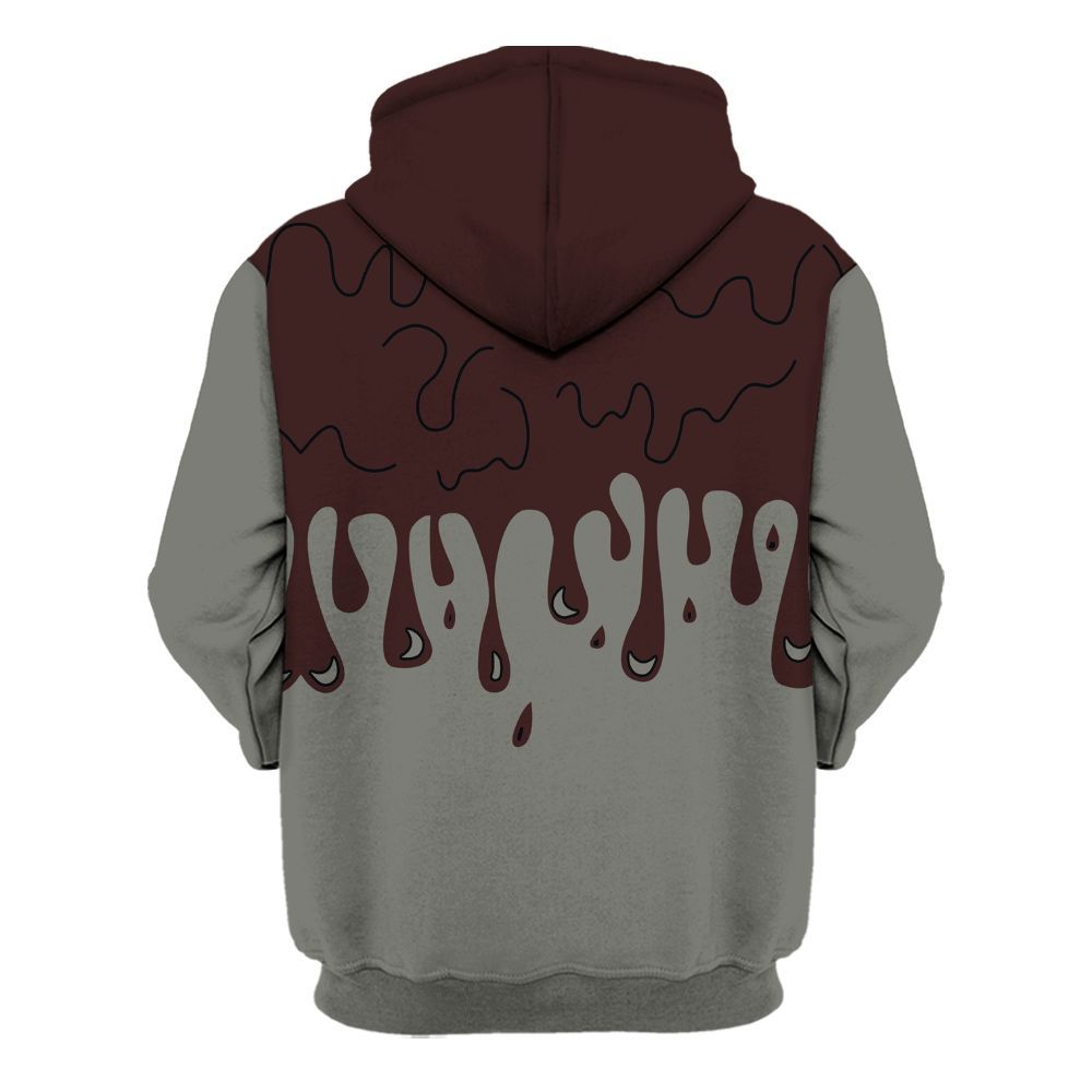 Hoodie To Match Burgundy 5s - Snake Trust No One Drip All Over Print
