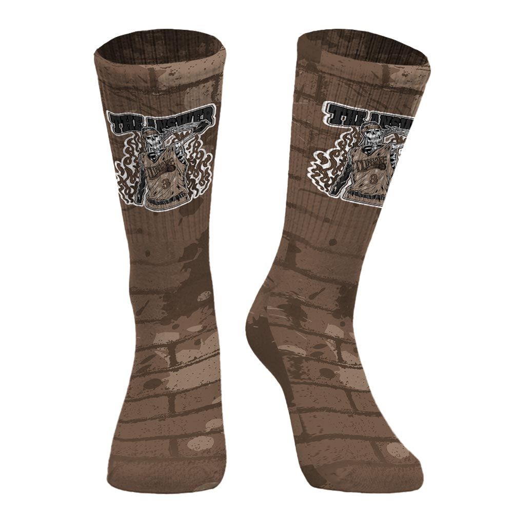 Sock To Match Dark Mocha Jack - Allen Answer Skeleton Brick