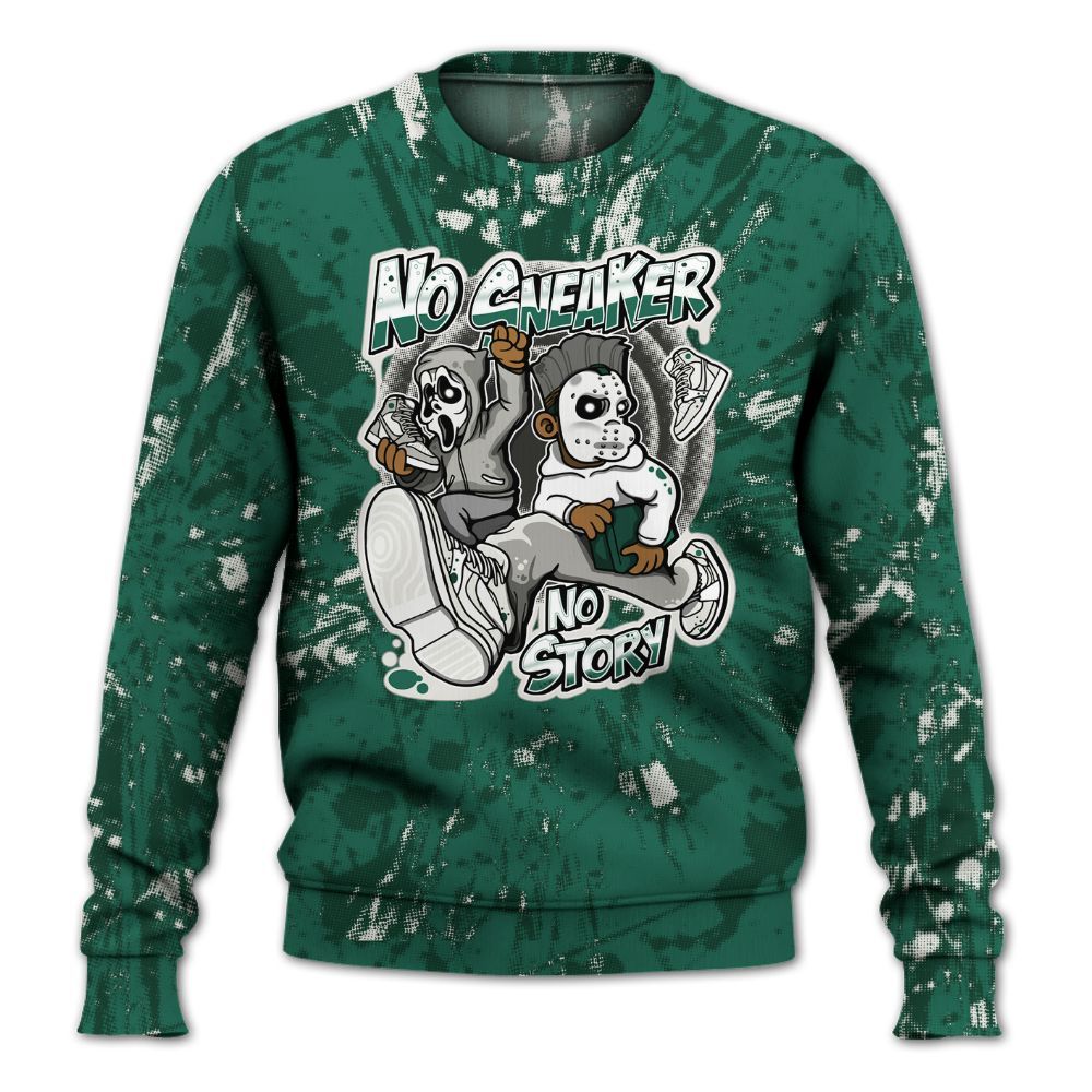 Sweatshirt To Match Oxidized Green 4s - Sneakers Make Story Graphic Luxury All Over Print