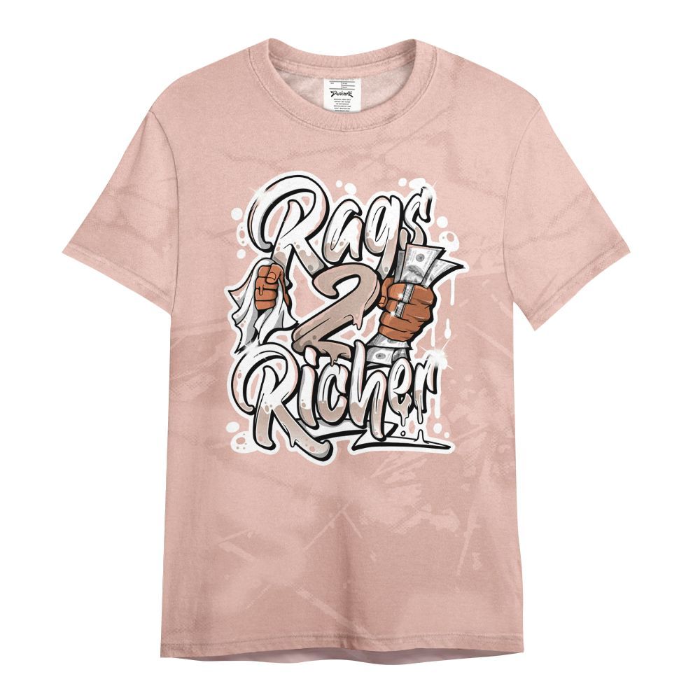 Shirt To Match Dunk Low Pink Velvet - Rag 2 Rich Graphic All Over Print