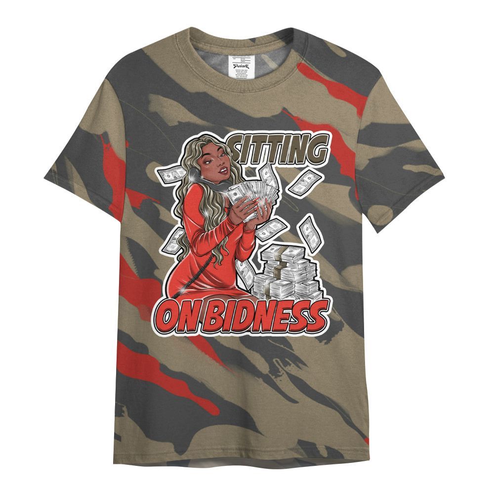 Shirt To Match Olive 9s - Bidness Colored All Over Print