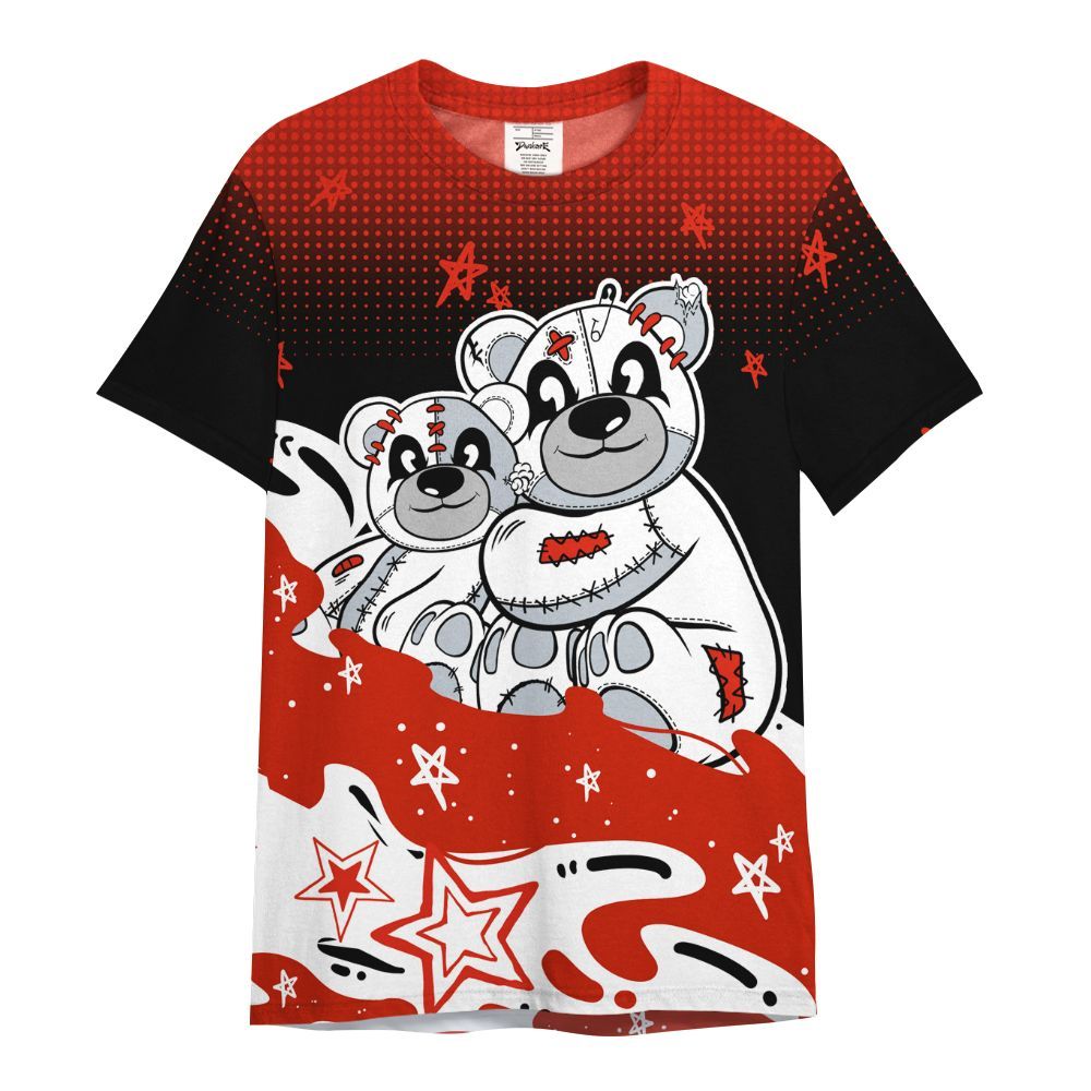 Shirt To Match Retro Cherry 11s - Sincere Fondness Bear Stars All Over Print