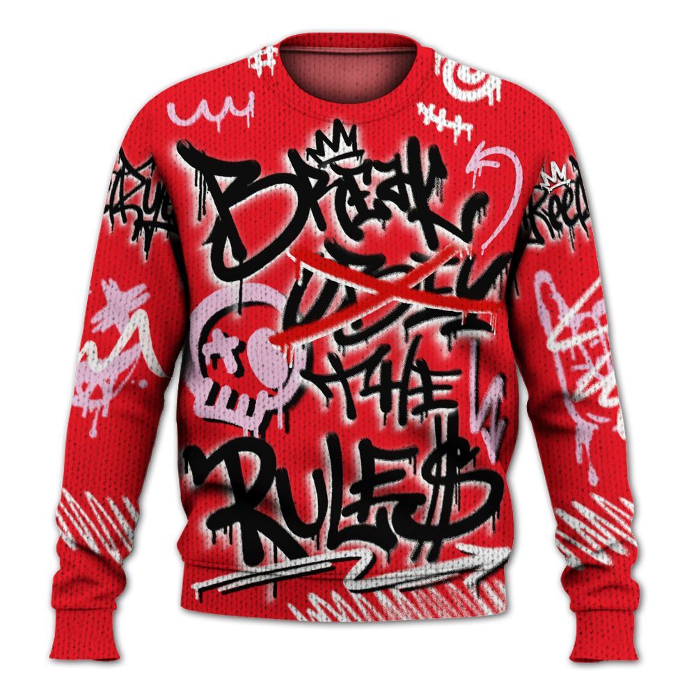 Knitted Sweater To Match Zoom Vomero 5 Valentine's Day 2025 - Break Rules Streetwear